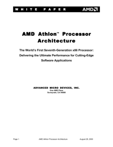 AMD Athlon™ Processor Architecture