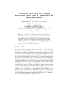 Analysis of a multi-party fair exchange protocol