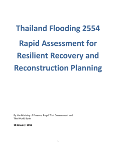 Thailand Flooding 2554 Rapid Assessment for Resilient