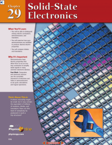 Chapter 29: Solid-State Electronics
