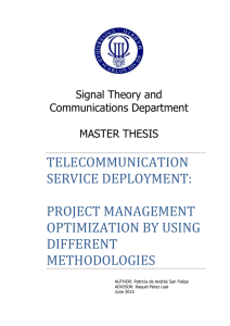 telecommunication service deployment: project management