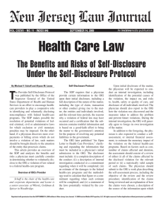 The Benefits and Risks of Self-Disclosure Under the Self