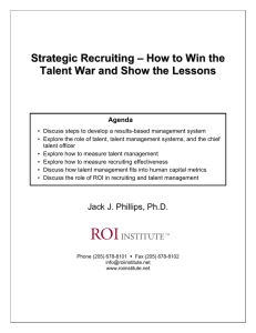 Strategic Recruiting - Workforce Management