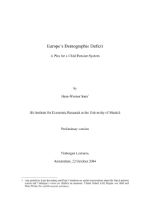 Europe's Demographic Deficit