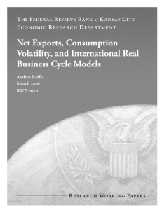 Net Exports, Consumption Volatility and International Real Business