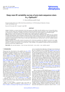Deep near-IR variability survey of pre-main