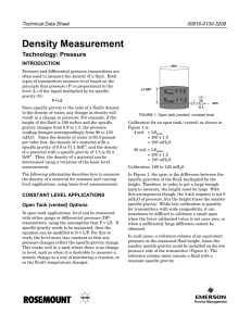 Density Measurement - Emerson Process Management