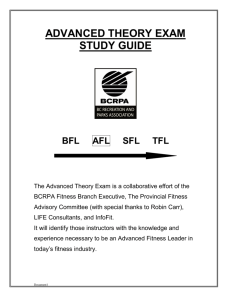 ADVANCED THEORY EXAM STUDY GUIDE