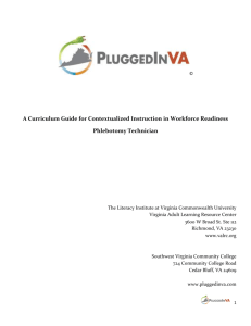 A Curriculum Guide for Contextualized Instruction