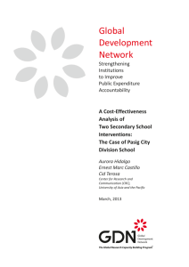A Cost-Effectiveness Analysis of Two Secondary School