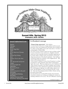 Sunset Hills Spring 2013 - Sunset Hills Neighborhood Association