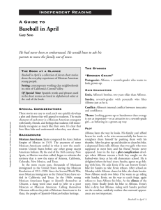 Independent Reading A Guide to Baseball in April