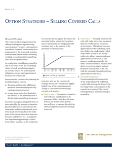 Selling Covered Calls - RBC Wealth Management