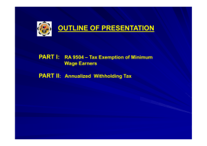 RCL - Annualized Withholding Tax