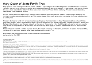 Mary Queen of Scots Family Tree - Collaborative Learning Project