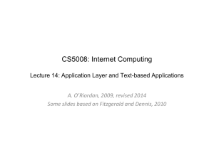 CS5008: Internet Computing