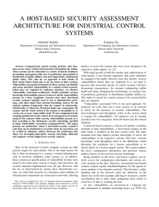 a host-based security assessment architecture for industrial control