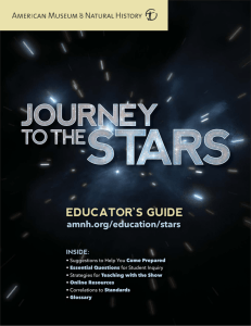 Journey to the Stars Educator's Guide
