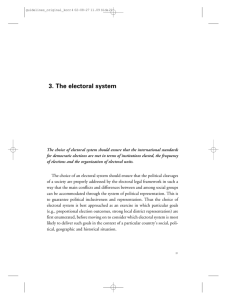 3. The electoral system