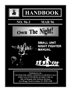 Small Unit Night Fighter Manual