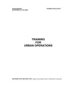 training for urban operations