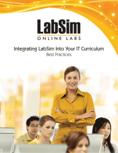 Integrating LabSim Into Your IT Curriculum