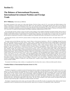 The Balance of International Payments, International Investment