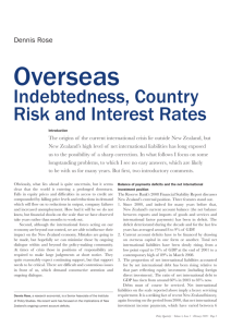 Indebtedness, Country Risk and Interest Rates