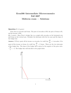 Econ306–Intermediate Microeconomics Fall 2007 Midterm exam