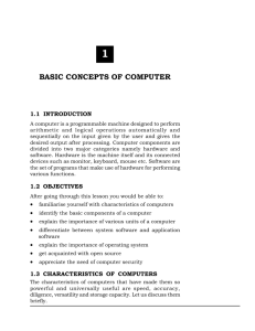 BASIC CONCEPTS OF COMPUTER