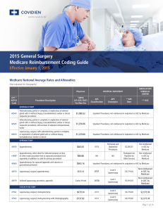 2015 General Surgery Medicare Reimbursement Coding Guide