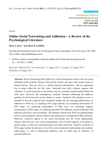 Online Social Networking and Addiction-A Review