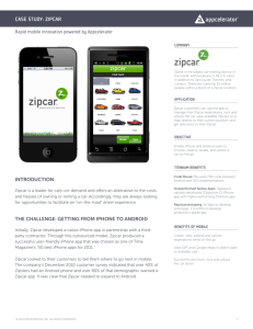 case study: zipcar - Amazon Web Services