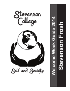 Week Guide - Stevenson College