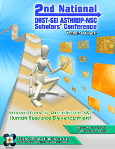 2013 | 2nd National DOST-SEI ASTHRDP-NSC