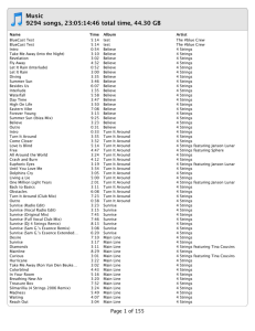 Music 9294 songs, 23:05:14:46 total time, 44.30 GB