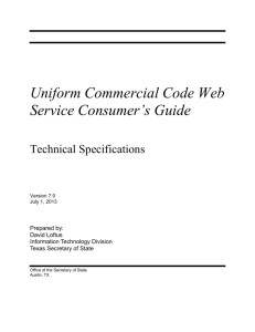 Uniform Commercial Code Web Service