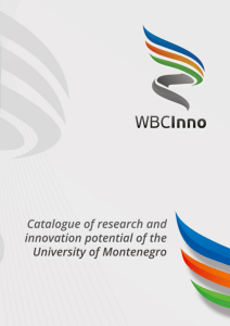 Catalogue on Research and Innovation potential of the