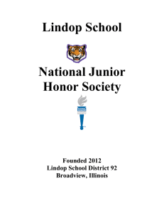 Lindop School National Junior Honor Society