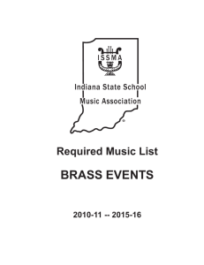 brass events - Indiana State School Music Association