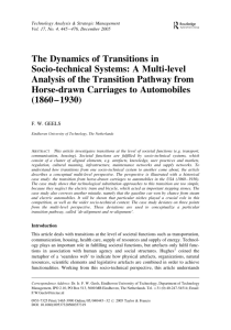 The Dynamics of Transitions in Socio