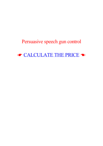 Persuasive speech gun control - How to write a dissertation in 4