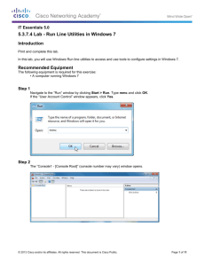 5.3.7.4 Lab - Run Line Utilities in Windows 7
