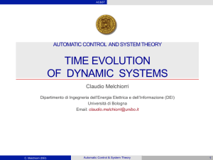 time evolution of dynamic systems - LAR-DEIS