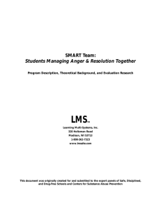 SMART Team: Students Managing Anger & Resolution Together