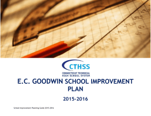 School Improvement Plan - Connecticut Regional Vocational