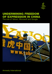 Undermining freedom of expression in China