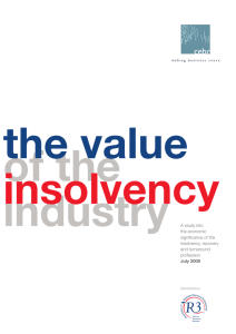 A study into the economic significance of the insolvency