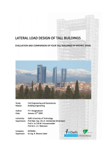 LATERAL LOAD DESIGN OF TALL BUILDINGS