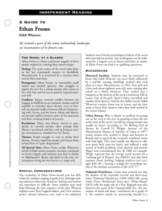 Independent Reading A Guide to Ethan Frome